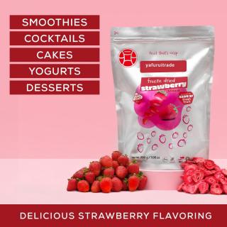 Freeze Dried natural strawberry diced  